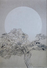 Load image into Gallery viewer, Michael Foreman Watercolour Drawing "The Moon" 1978