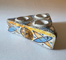 Load image into Gallery viewer, 18th.Century Spanish Talevera Pottery Lion Mask Especiero