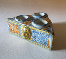 Load image into Gallery viewer, 18th.Century Spanish Talevera Pottery Lion Mask Especiero