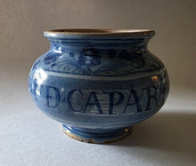 Load image into Gallery viewer, Pair Of Early 18th.Century Italian Maiolica Berretino Ground Albarelli