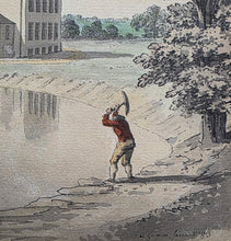 Load image into Gallery viewer, Samuel Hieronymus Grimm Topographical Watercolour Drawing Figures Constructing A Canal By A Country House 1783