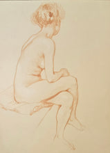 Load image into Gallery viewer, Jane Erin Emmet De Glehn Red Chalk Figure Drawing Circa.1910