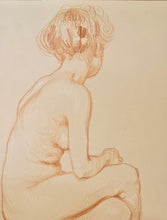 Load image into Gallery viewer, Jane Erin Emmet De Glehn Red Chalk Figure Drawing Circa.1910