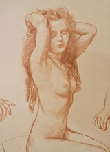 Load image into Gallery viewer, Jane Erin Emmet De Glehn Red Chalk Nude Study Circa.1910
