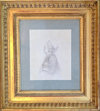 Load image into Gallery viewer, Dominique Vivant Baron Denon Pencil Portrait Study Of The Princess Yekaterina Romanova Dashkova Circa.1781