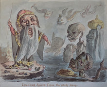 Load image into Gallery viewer, Isaac Cruikshank Late 18th.Century Watercolour Drawing "I Can Call Spirits From The Vasty Deep" Owain Glyndŵr Shakespeare Henry IV Circa.1790