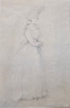 Load image into Gallery viewer, Ozias Humphry R.A. Pencil Portrait Study Of Queen Charlotte Circa.1767