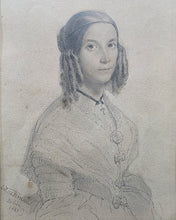Load image into Gallery viewer, Cornelis "Italian" Kruseman Pencil Portrait Of A Young Woman Ischia 1841