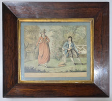 Load image into Gallery viewer, JH Ramberg 18th.Century Watercolour Drawing An Elegant Couple In A Garden Circa.1785