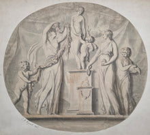 Load image into Gallery viewer, John Francis Rigaud R.A. Neoclassical Pen And Ink Drawing "A Sacrifice To Venus" Circa.1785