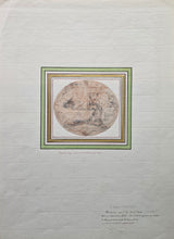 Load image into Gallery viewer, Hubert-François Gravelot Chalk Drawing Dido On Her Funeral Pyre Circa.1739