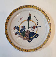 Load image into Gallery viewer, Parrot And Hoop A Group Of Four 18th.Century Delftware Plates Circa.1730