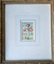 Load image into Gallery viewer, Kate Greenaway Watercolour Drawing Gathering Rose Petals Circa.1880.