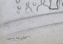 Load image into Gallery viewer, Dame Laura Knight R.A. Charcoal Drawing The Circus Elephant Circa.1930