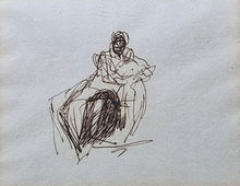 Load image into Gallery viewer, George Romney Pen And Ink Study Of A Mother Teaching Her Child To Read Circa.1780