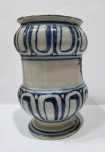 Load image into Gallery viewer, 18th.Century Italian Maiolica Albarello V. Deffensiu Savona Circa.1700