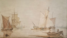 Load image into Gallery viewer, Martinus Schouman Dutch School Early 19th.Century Maritime Watercolour 1805