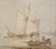 Load image into Gallery viewer, Martinus Schouman Dutch School Early 19th.Century Maritime Watercolour 1805
