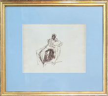 Load image into Gallery viewer, George Romney Pen And Ink Study Of A Mother Reading With Her Child Circa.1780