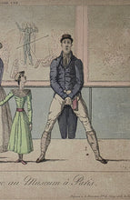 Load image into Gallery viewer, La Famille Anglaise Au Museum À Paris Hand Coloured Caricature Etching 1814