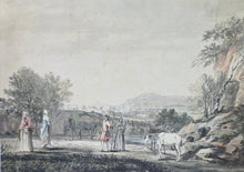 Load image into Gallery viewer, Attr. Paul Sandby R.A Watercolour Landscape Drawing A View Of The Malvern Hills Circa.1770