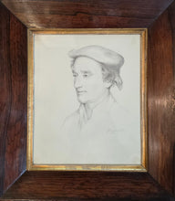 Load image into Gallery viewer, Margaret Sarah Carpenter Pencil Portrait Of Philipp Melanchthon After Holbein Circa.1840