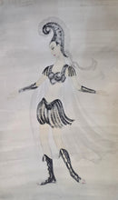 Load image into Gallery viewer, Doris Zinkeisen Watercolour Theatrical Costume Design For Miss Freehaven Circa.1935