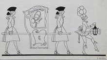 Load image into Gallery viewer, Georges Barbier French School Early 20th.Century Original Pen Drawing For Rostand's Casanova 1919