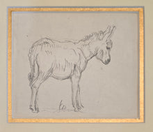 Load image into Gallery viewer, William Linnell Pencil Study Of A Young Donkey Circa.1850