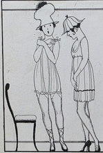 Load image into Gallery viewer, Georges Barbier French School Early 20th.Century Original Pen Drawing Chemises Circa.1920