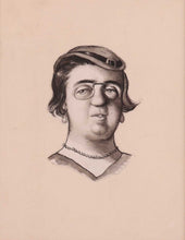 Load image into Gallery viewer, Rex Whistler Pen Ink And Wash Drawing "I Am A Plain Wife" 1933