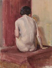 Load image into Gallery viewer, George Hamilton Constantine Watercolour Study Of A Seated Nude Circa.1930