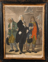 Load image into Gallery viewer, "A Flat Between Two Sharps" And "A Sharp Between Two Flats" Rare Pair Of 18th.Century Mezzotint Engravings Depicting Lawyers And Their Clients Circa.1790