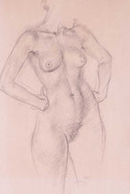Load image into Gallery viewer, Robert Sargent Austin R.A. Pencil Study Female Nude 1947