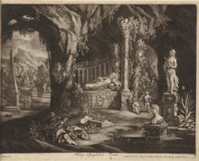 Load image into Gallery viewer, Circle Of Charles Cornelisz De Hooch Dutch School 17th.Century Large Oil On Canvas An Architectural Capriccio With The Tomb Of Mary Magdalene