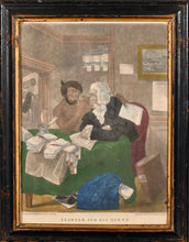 Load image into Gallery viewer, "A Lawyer And His Agent" Rare Mezzotint Satire On The Law Circa.1780