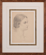 Load image into Gallery viewer, Kate Elizabeth Olver Pencil Portrait Study Circa.1925