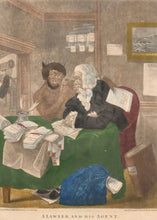 Load image into Gallery viewer, "A Lawyer And His Agent" Rare Mezzotint Satire On The Law Circa.1780