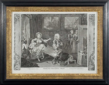 Load image into Gallery viewer, William Hogarth The Harlots Progress A Set Of Six 18th.Century Copper Engravings In Sanded Slip Frames