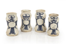 Load image into Gallery viewer, A Rare Group Of Four Tin-Glazed Apothecary Jars Almazán Soria Spain Circa.1700