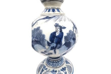 Load image into Gallery viewer, Pair Of Early 18th.Century Dutch Delftware Double Gourd Vases