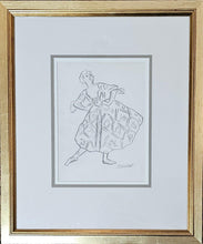 Load image into Gallery viewer, Dame Laura Knight R.A. Pencil Study Of Ballerina Lydia Lopokova In The Role Of Mariuccia Circa.1918