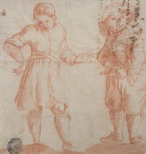 Load image into Gallery viewer, Circle Of Peter Van Laer Il Bamboccio 17th.Century Dutch School Red Chalk Drawing