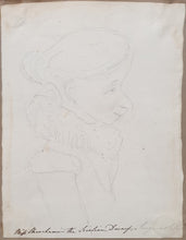 Load image into Gallery viewer, John James Chalon R.A.  Portrait Study Of Celebrated Dwarf Caroline Crachami The "Sicilian Fairy" 1824