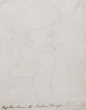 Load image into Gallery viewer, John James Chalon R.A.  Portrait Study Of Celebrated Dwarf Caroline Crachami The "Sicilian Fairy" 1824