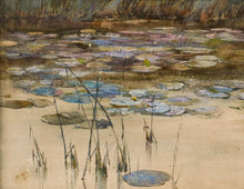 Load image into Gallery viewer, Circle Of Carl Moll Austrian School Late 19th.Century Watercolour Study Of Waterlilies