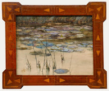 Load image into Gallery viewer, Circle Of Carl Moll Austrian School Late 19th.Century Watercolour Study Of Waterlilies