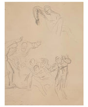 Load image into Gallery viewer, George Romney Shakespearian Pencil Study King Lear