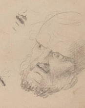 Load image into Gallery viewer, George Romney Shakespearian Pencil Study King Lear
