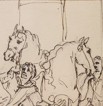 Load image into Gallery viewer, William Hamilton R.A. Pen And Ink Drawing King Edgar's First Interview With Queen Ælfthryth Circa.1774